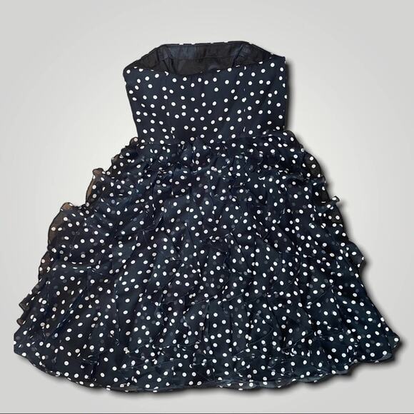 White House Black Market Strapless Polka Dot Dress - 2 - Picture 5 of 7
